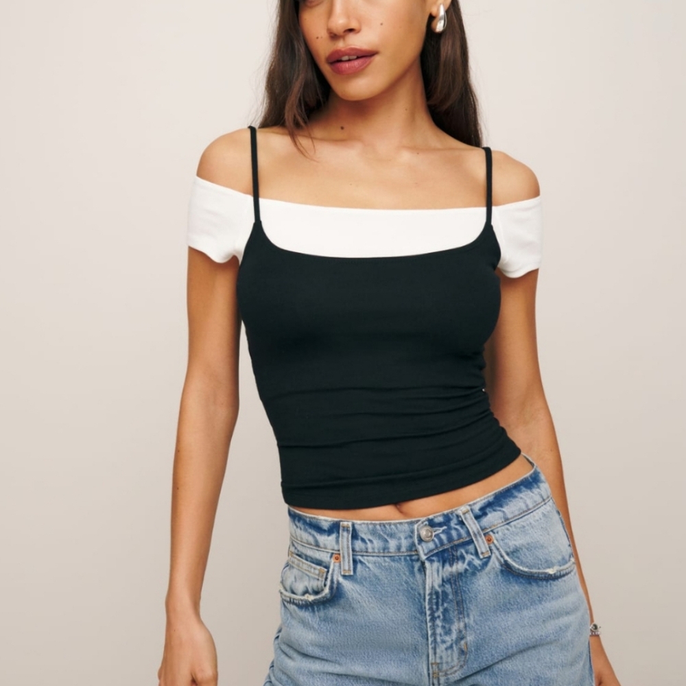 NWT Reformation Poppie Knit Top
